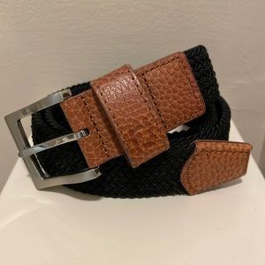 Footjoy Black Woven Golf Belt